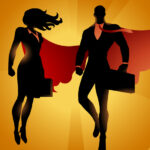 Corporate superheroes confident in their superpowers