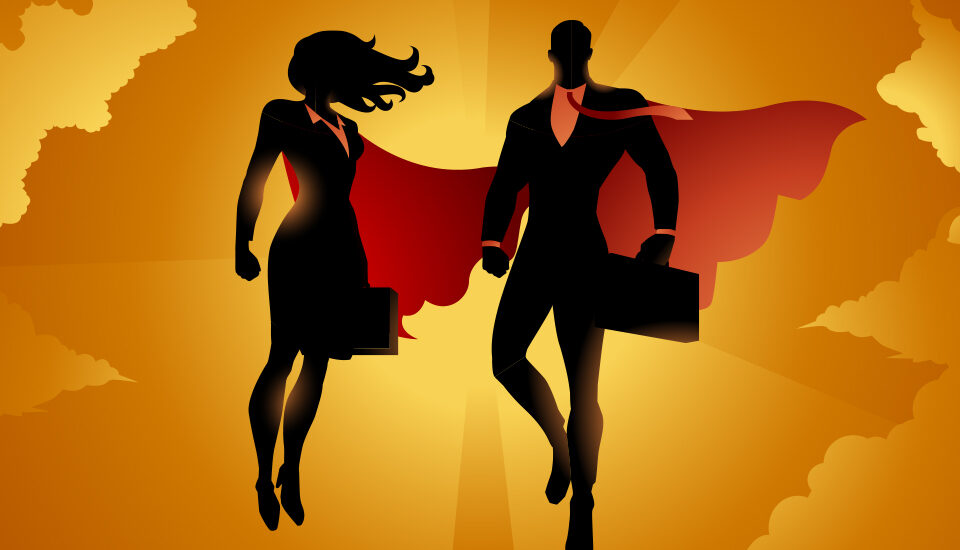 Corporate superheroes confident in their superpowers